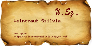 Weintraub Szilvia névjegykártya